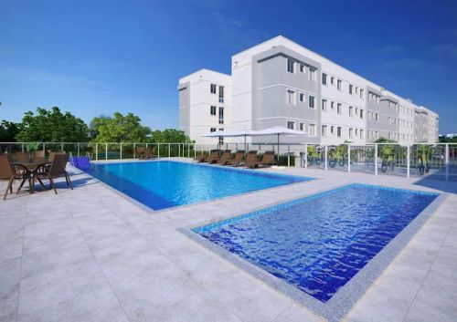 Apartamento no Castanheiras  3° andar  Com Armários  Condomínio com Piscina e áreas de laz