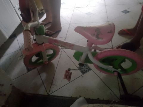 Bicicleta Infantil Rosa e Verde