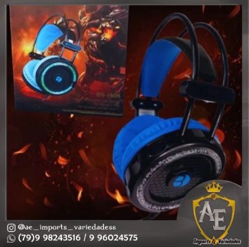 Headset Gamer com Microfone -  Som Imersivo e Design Incrível