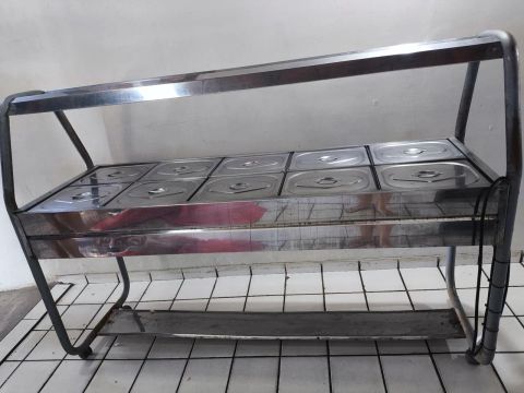 Selfservice com 10 cubas inox 