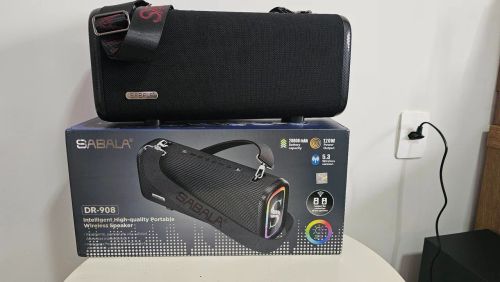 Caixa de Som Bluetooth Portátil Sabala DR-908 - 120W - 20800mAh - 5.3 Wireless