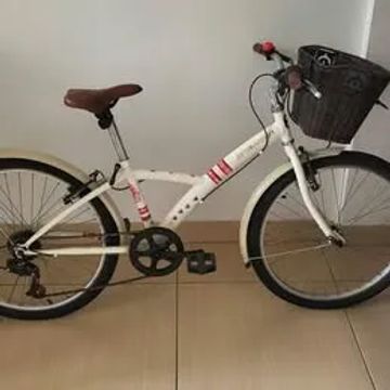 BICICLETA POPLY 500 ARO 24 (MARCHA, CESTA REMOVÍVEL E CAMPAINHA) - R$ 800 - TIJUCA