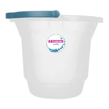 Balde Plastico Transparente 8L