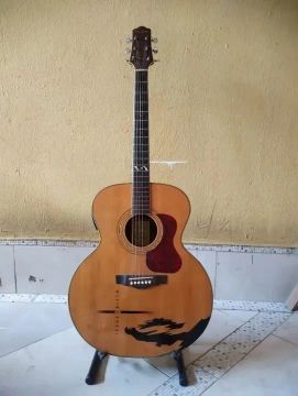 Violão Jumbo Di Georgio + Pedal Cube Baby AC