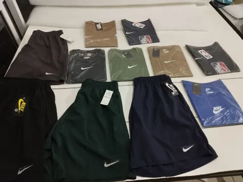 Kit Shorts e Camisetas Nike - Diversas Cores