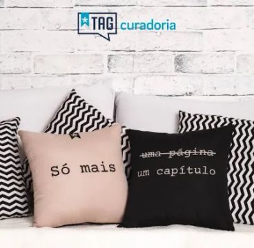 Kit de CAPAS de Almofadas TAG LIVROS