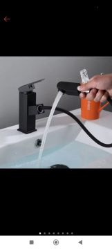 Torneira Mono comando  com Design Moderno e Acabamento Preto