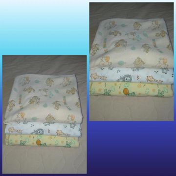 Kit de 3 cueiros de tecido para bebê