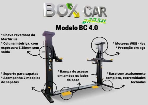 Elevador automotivo Box Car 4.0 direto de fábrica
