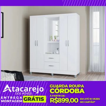 Guarda Roupa Com Espelho Entrega e Montagem Grátis 