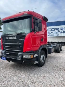 Caminhão Scania G440 plataforma alongado de fabrica 6x4