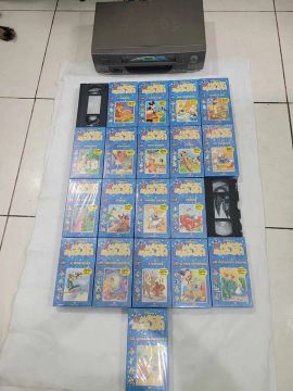 Vídeo cassete Philips+Coleção Fita Vhs Disney