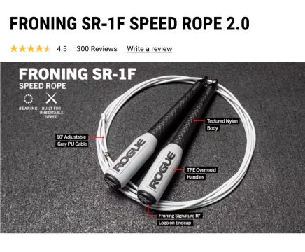 Corda de Pular FRONING SR-1F SPEED ROPE 2.0