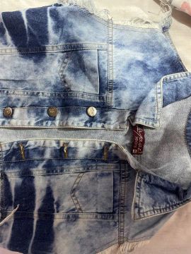 Jaqueta Jeans Desfiada