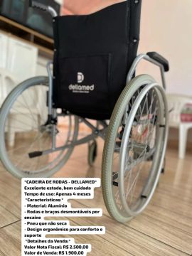 Cadeira de Rodas Dellamed - Excelente estado