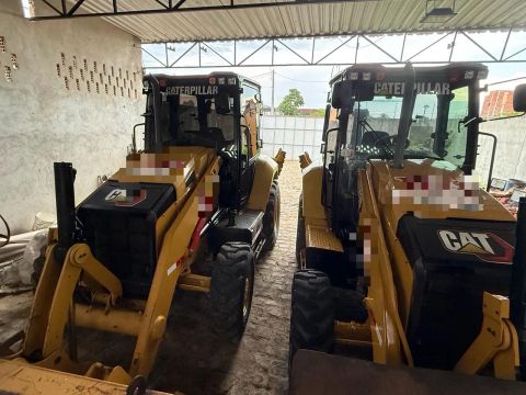 Retro escavadeira cat 416