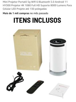 Mini projetor Ultra HD
