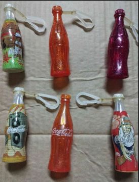 6 garrafinhas coca cola,das olimpíadas de Atenas 2004