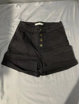 Shorts jeans cintura alta