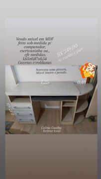 Mesa computador ou escrivaninha