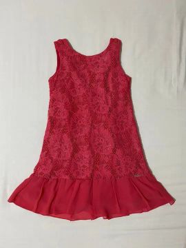 vestido feminino rosa choque juvenil