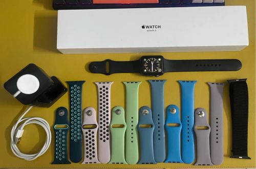 Apple Watch Space Gray 8 Pulseiras + Doc. Series 3 Tela 42mm