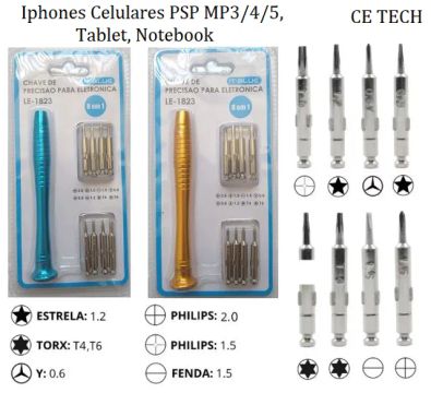 Kit de Chaves com Y0.6 Iphone Promoção Novo