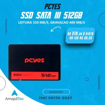 SSD Pcyes 512GB SataIII