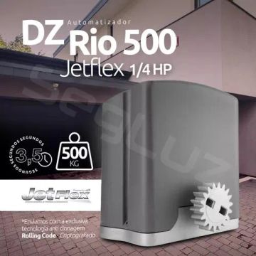 Motor de Portão Eletrônico Ppa Dz Rio 500 Jetflexde 3 segundos instalado