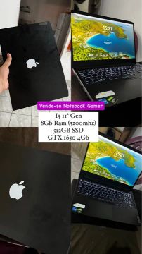 Notebook Gamer i5 11ª Gen 8GB RAM 512GB SSD