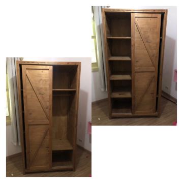 Vendo guarda roupa CRATES Tok Stock 1 porta de correr 