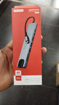 Adaptador Multifuncional 8 em 1 - 4K - Tomate