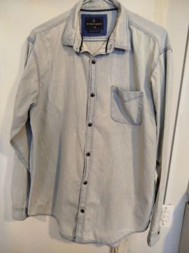 Camisa Jeans Masculina Marfinno G