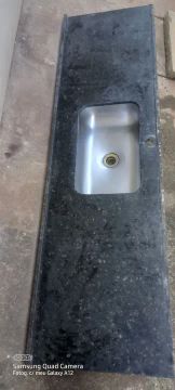 Pia de pedra para cozinha 2 metros