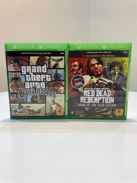 GTA San Andreas e Red Dead Redemption. XBOX 360 / One / Séries 