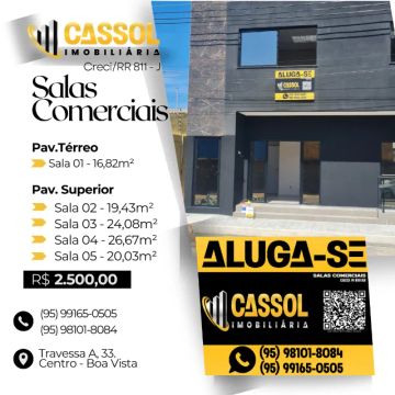 LOCAÇÃO DE SALAS COMERCIAIS