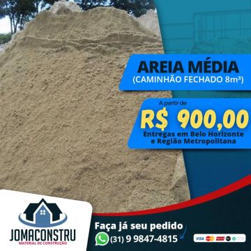 AREIA, BRITA, PÓ DE PEDRA & PEDRA DE MÃO - Preço Baixo Nunca Visto, Confira! 