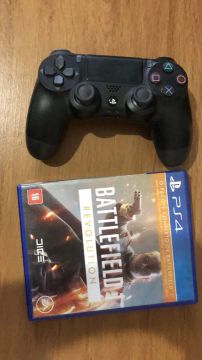 CONTROLE PS4 ORIGINAL + BATTLEFIELD1 