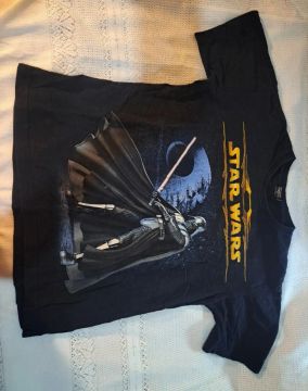 Blusa preta star wars (Marca: Ansia, Fight Rock) Tamanho P