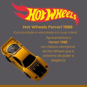 Miniatura Hot Wheels Ferrari 1988