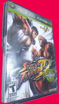 Caixa do jogo Street Figthe 4  XBox 360 (somente caixa e encarte, sem jogo)