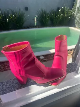Bota Feminina Rosa Neon