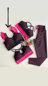 Conjunto legging e top - veste P e M - marca Anne Fitness