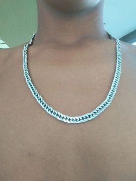 Cordão de prata masculino