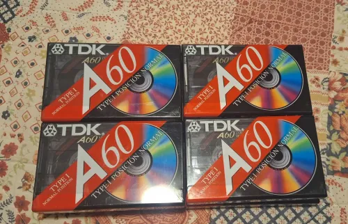 8 Fitas K7 TDK A60 - Lacradas