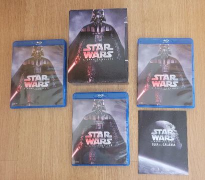 Box Blu-ray Star Wars A Saga Completa 9 Discos 6 Episódios