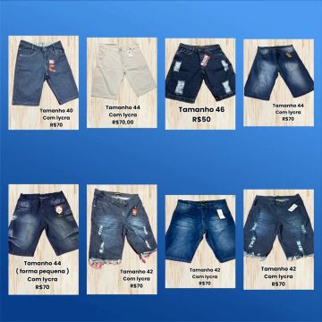 Shorts Jeans Masculinos - Vários Tamanhos!
