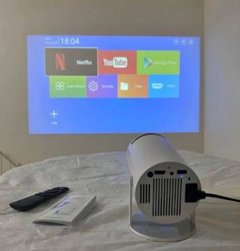 Projetor Portátil hy300 -  Netflix, YouTube e Google Play