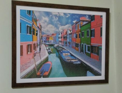 Quadro de quebra cabeça- Paisagem Italiana