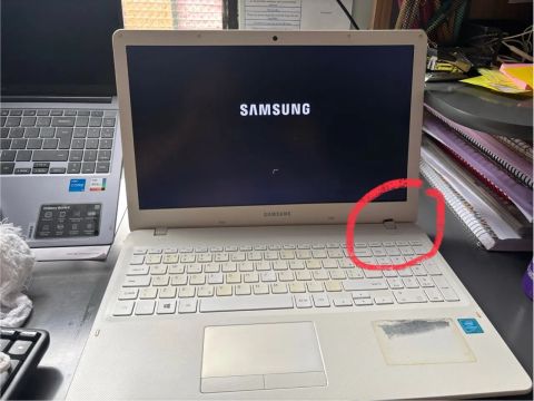 Notebook Samsung branco
